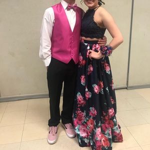 2 piece prom dress